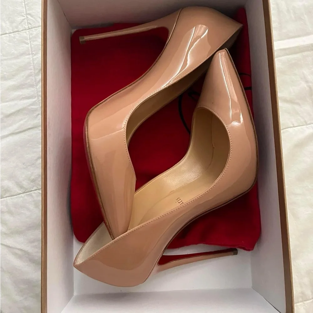 CHRISTIAN LOUBOUTIN NUDE PIGALLE 100- Size 37 - Picture 4 of 5